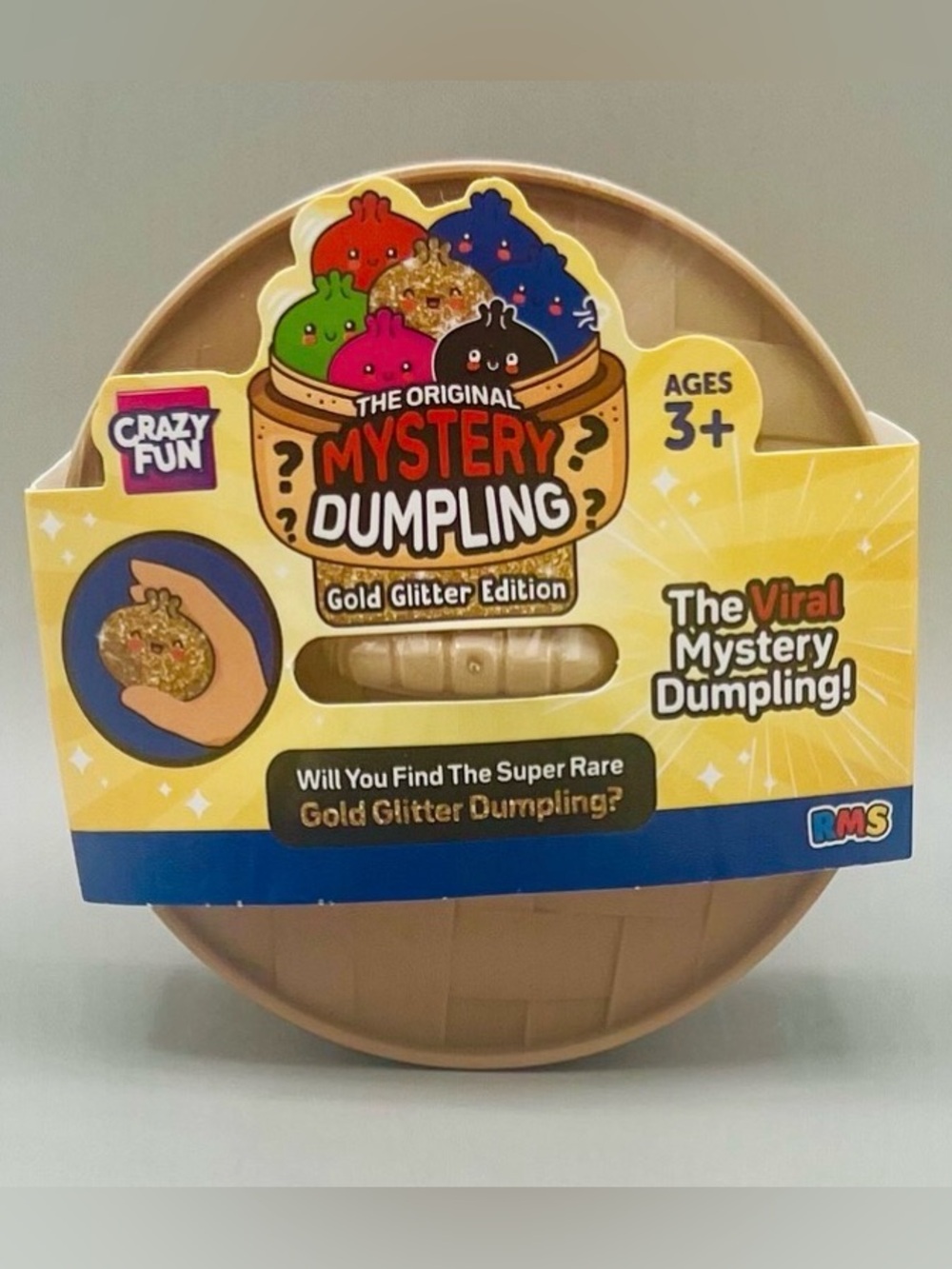 RMS Crazy Fun 🤩  ~ GOLD GLITTER EDITION ✨Mystery Dumpling Squishy NEW & SEALED